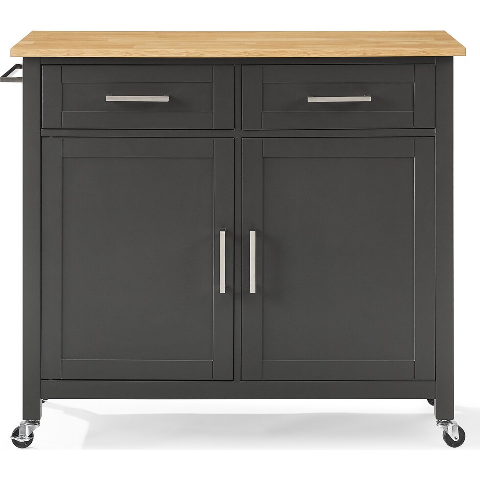 bobbie gray natural kitchen island   