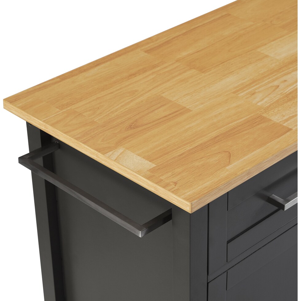 bobbie gray natural kitchen island   