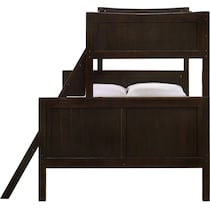 bobby dark brown twin over full bunk bed   