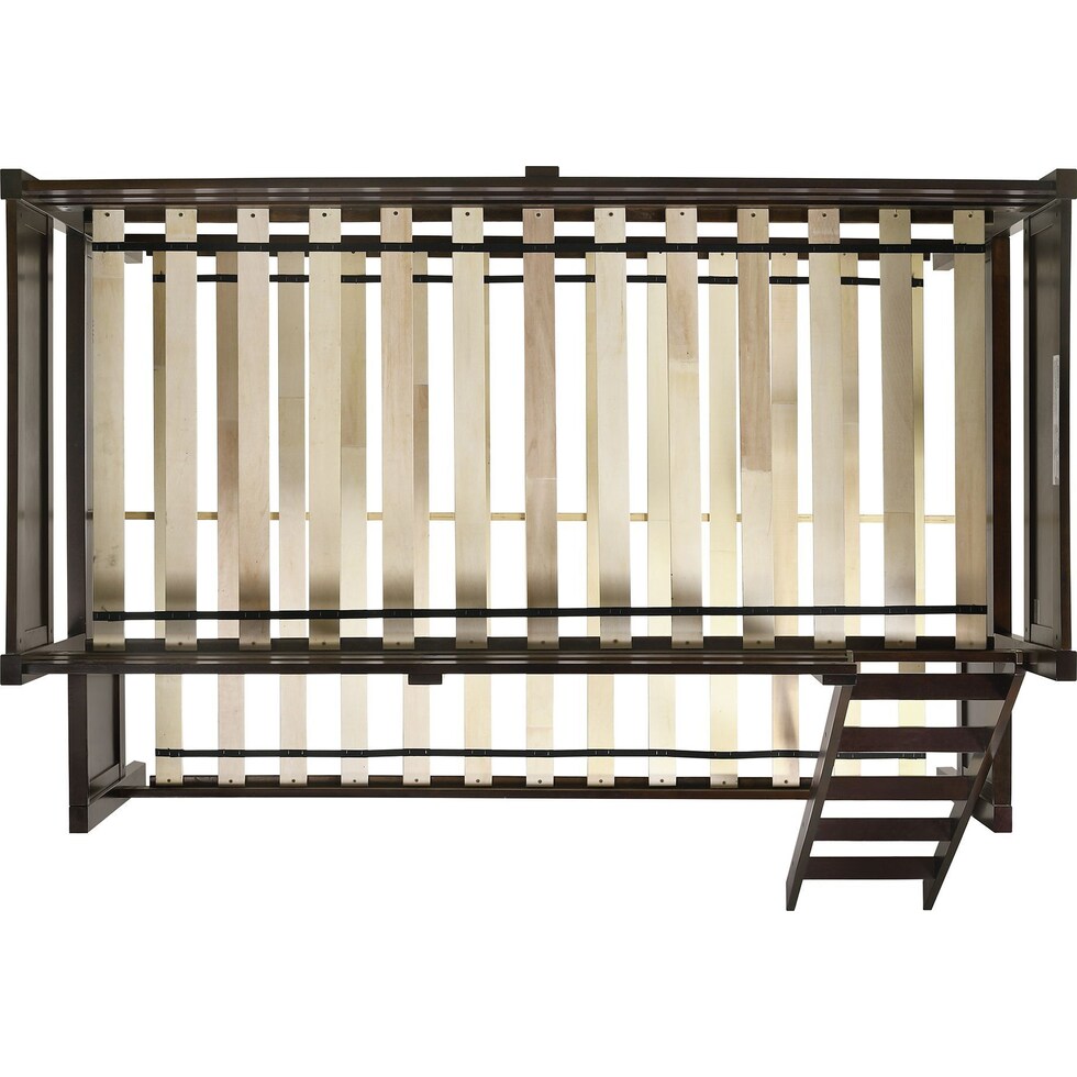 bobby dark brown twin over full bunk bed   