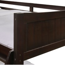 bobby dark brown twin over full bunk bed   