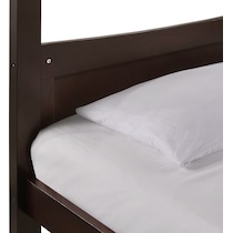 bobby dark brown twin over full bunk bed   
