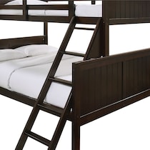 bobby dark brown twin over full bunk bed   