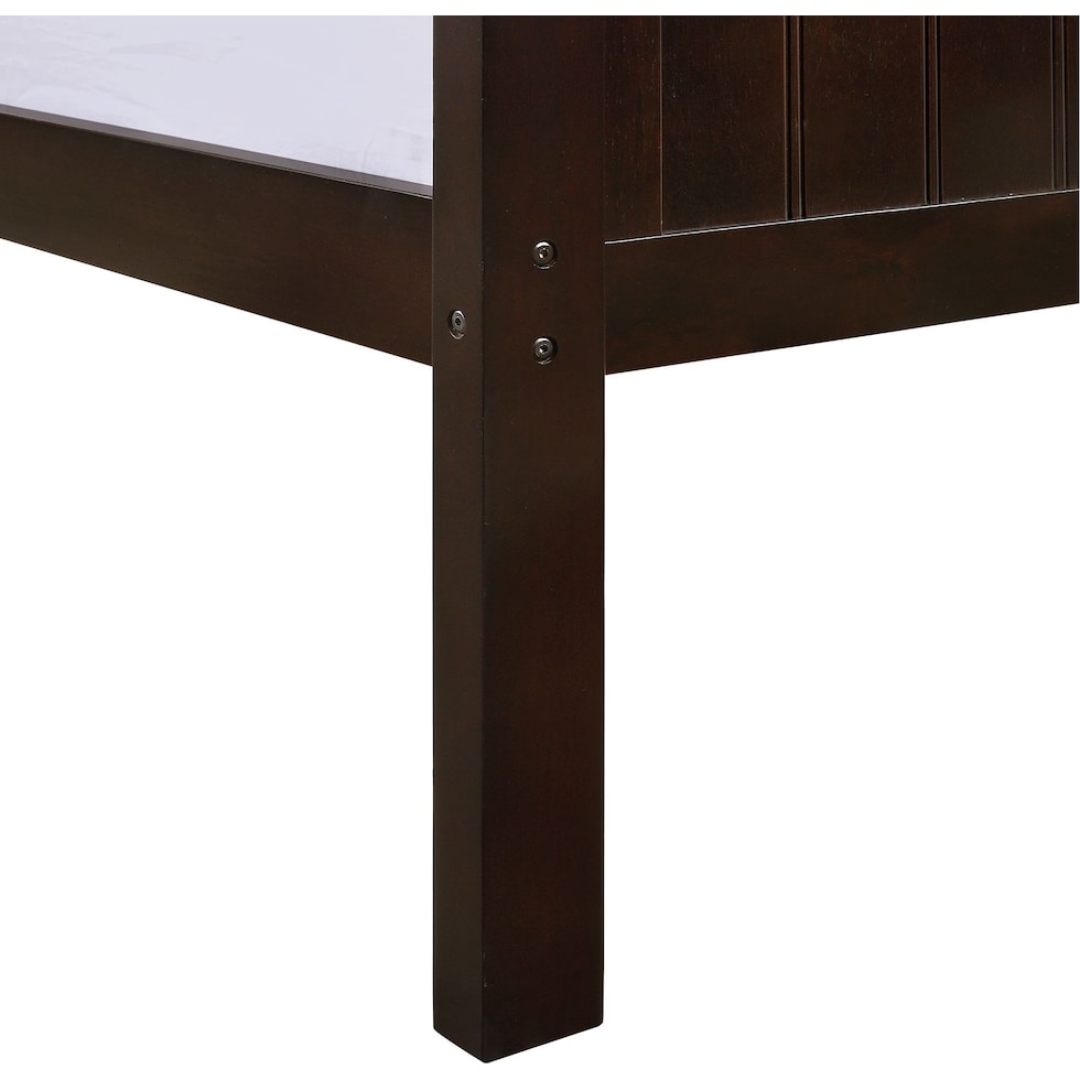 bobby dark brown twin over full bunk bed   