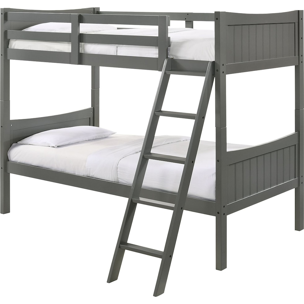 bobby gray twin over twin bunk bed   