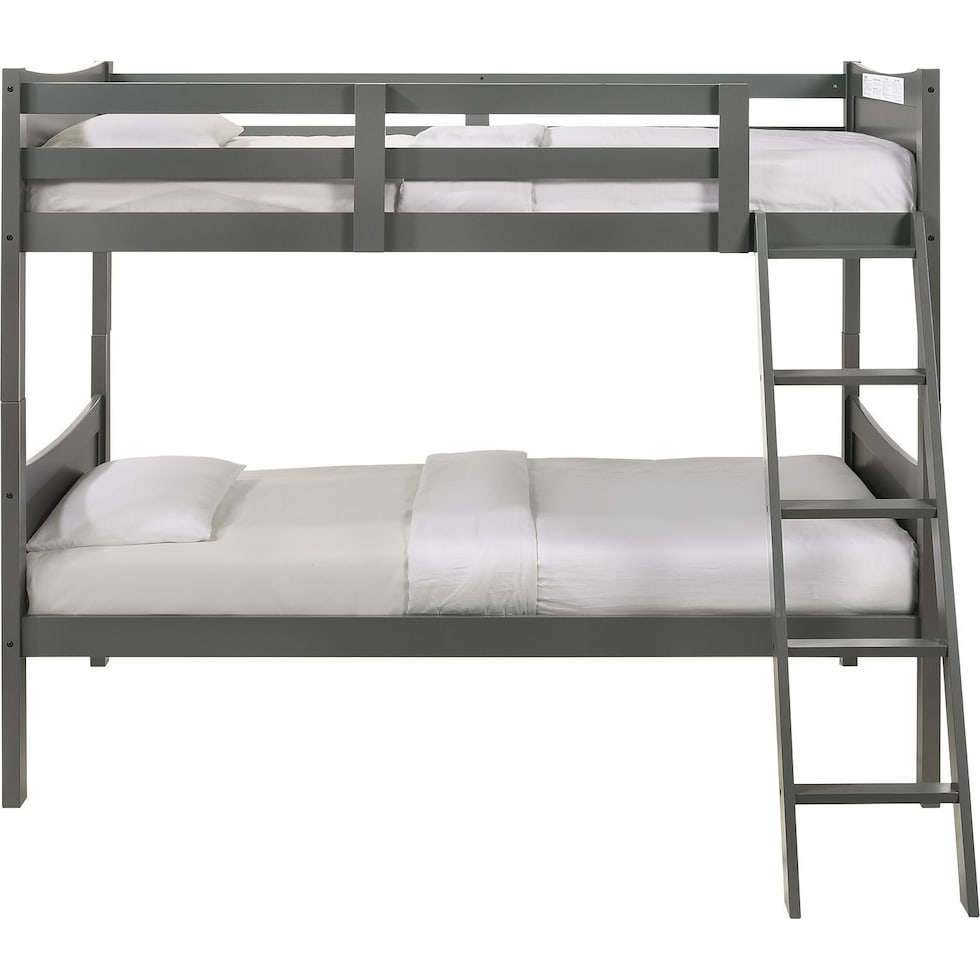bobby gray twin over twin bunk bed   