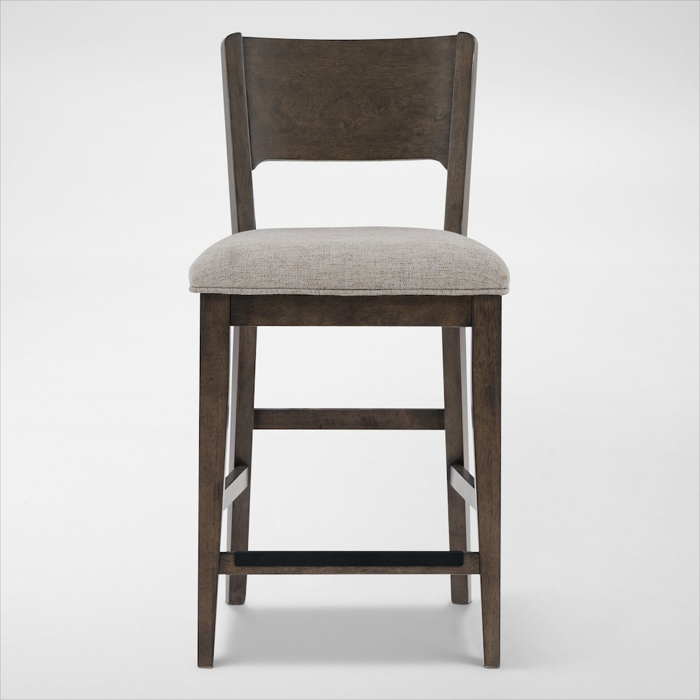 boca dining dark brown counter height stool   