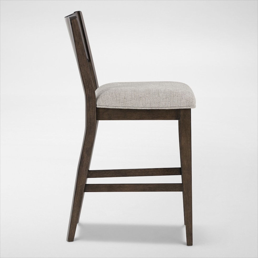 boca dining dark brown counter height stool   