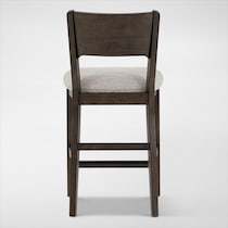 boca dining dark brown counter height stool   