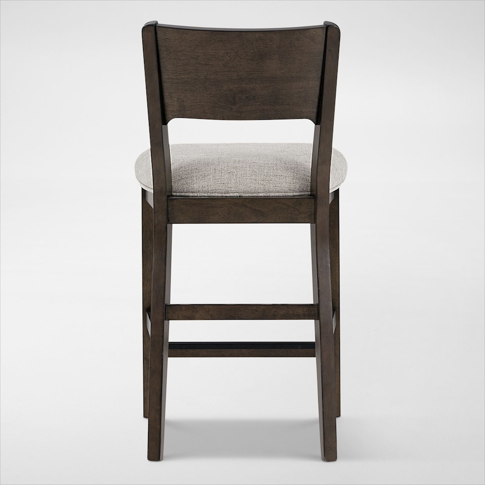 boca dining dark brown counter height stool   