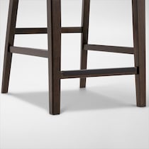 boca dining dark brown counter height stool   