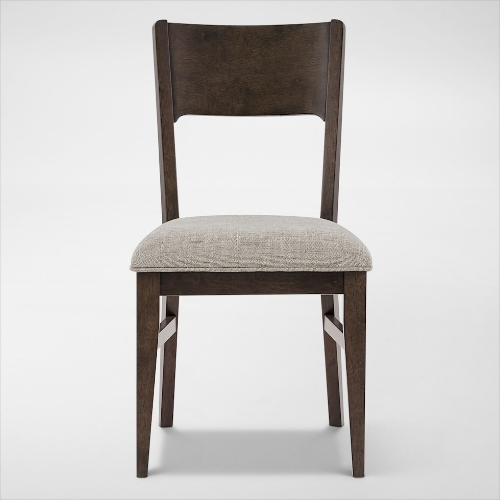 boca dining dark brown dining chair   