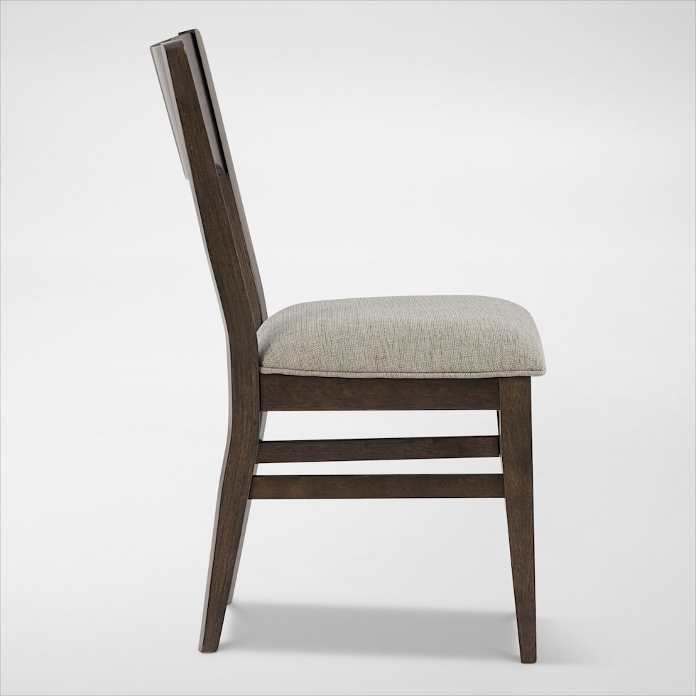 boca dining dark brown dining chair   