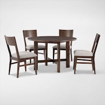 boca dining dark brown dining table   