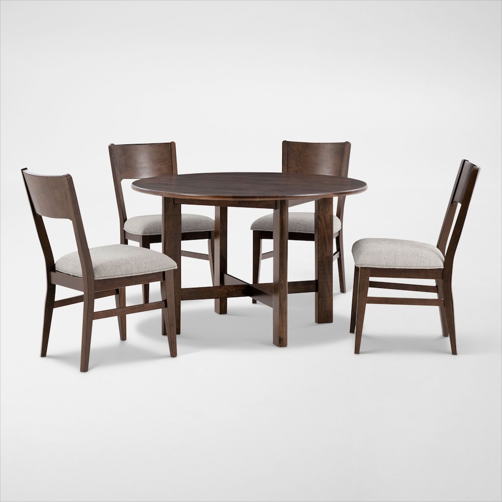 boca dining dark brown dining table   