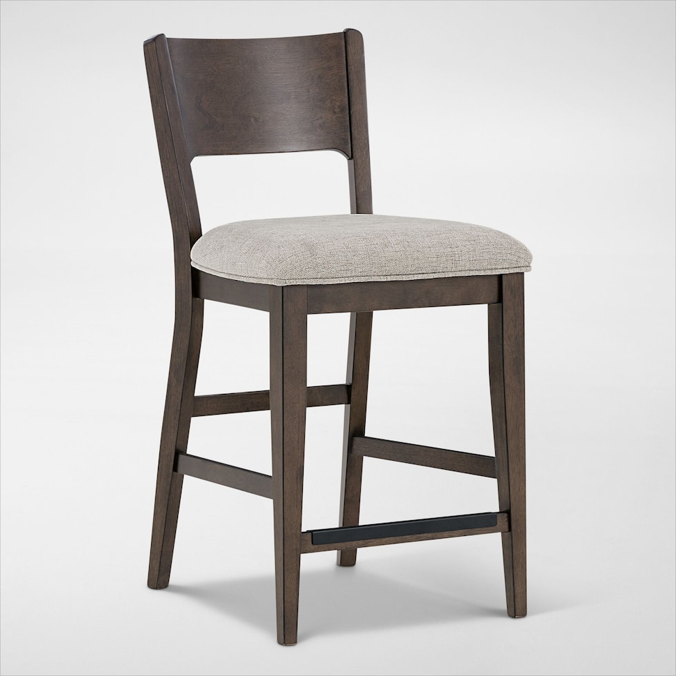 boca dining dark brown stool   