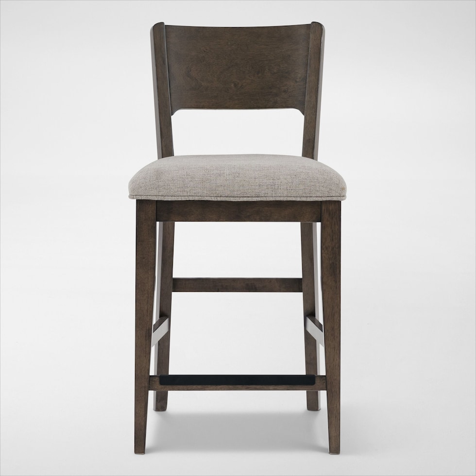 boca dining dark brown stool   