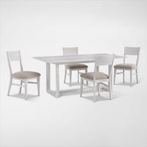 boca dining white  pc dining room   