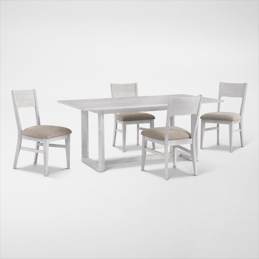 boca dining white  pc dining room   