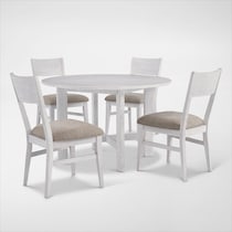 boca dining white  pc dining room   