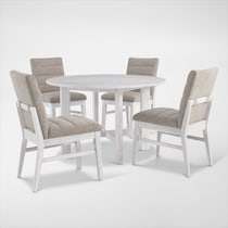 boca dining white  pc dining room   