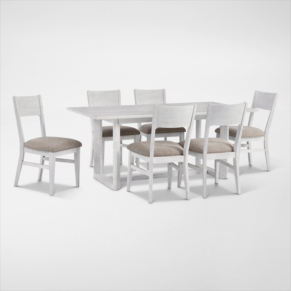boca dining white  pc dining room   