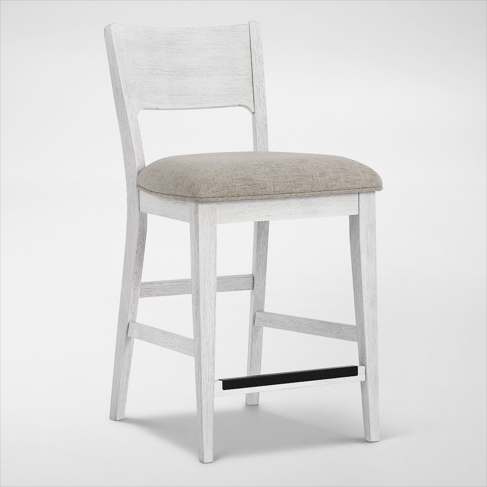 boca dining white stool   