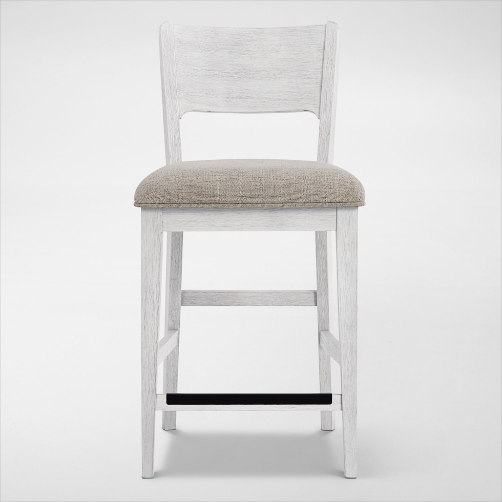 boca dining white stool   