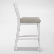 boca dining white stool   