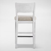 boca dining white stool   