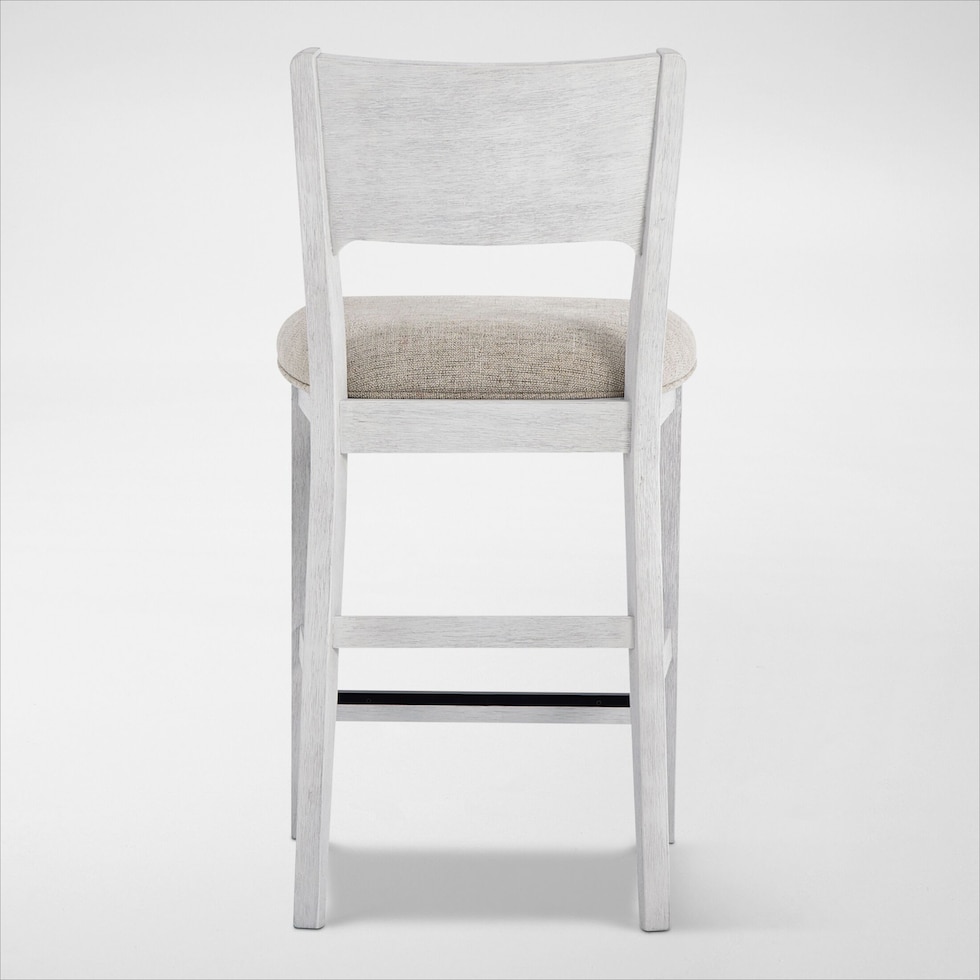 boca dining white stool   