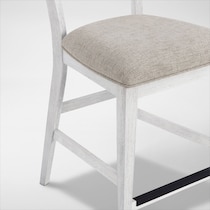 boca dining white stool   