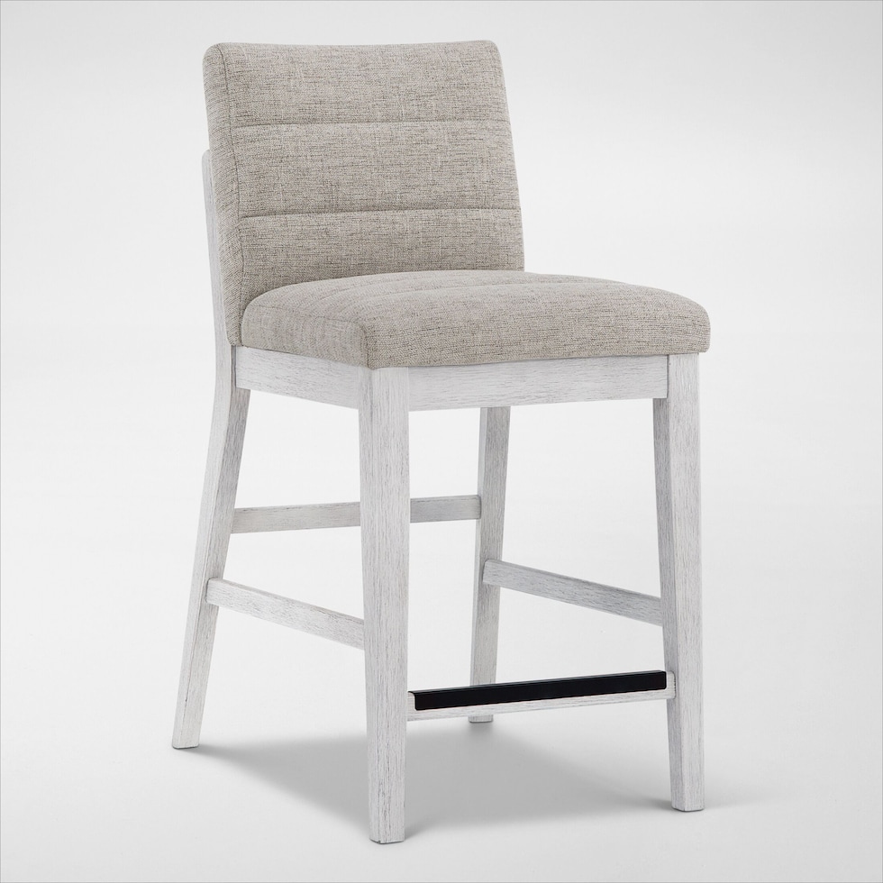 boca dining white stool   