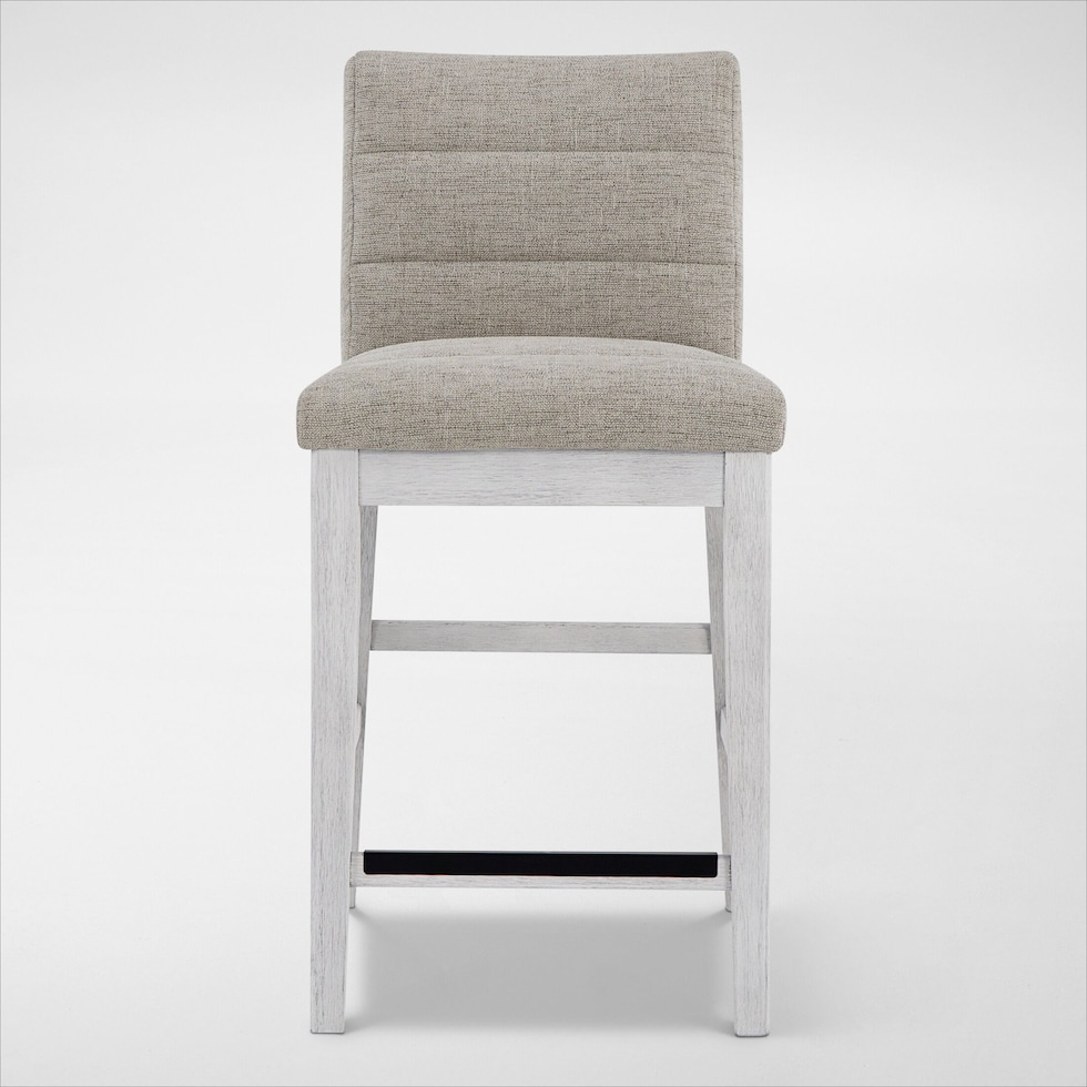 boca dining white stool   