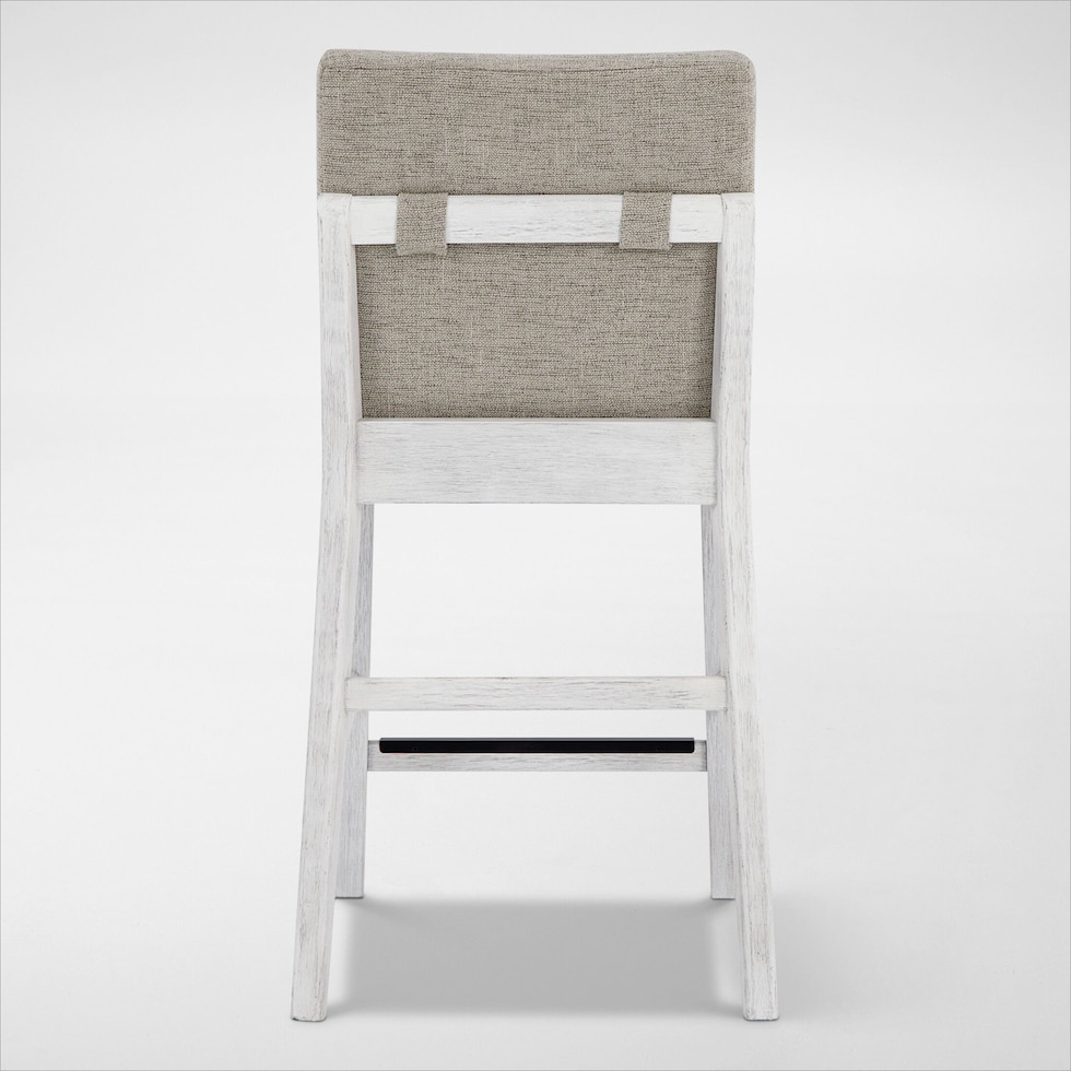 boca dining white stool   