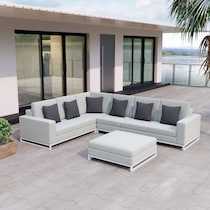 boca grande gray outdoor sectional set   