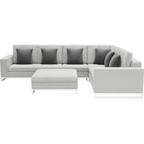 boca grande gray outdoor sectional set   
