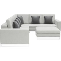 boca grande gray outdoor sectional set   