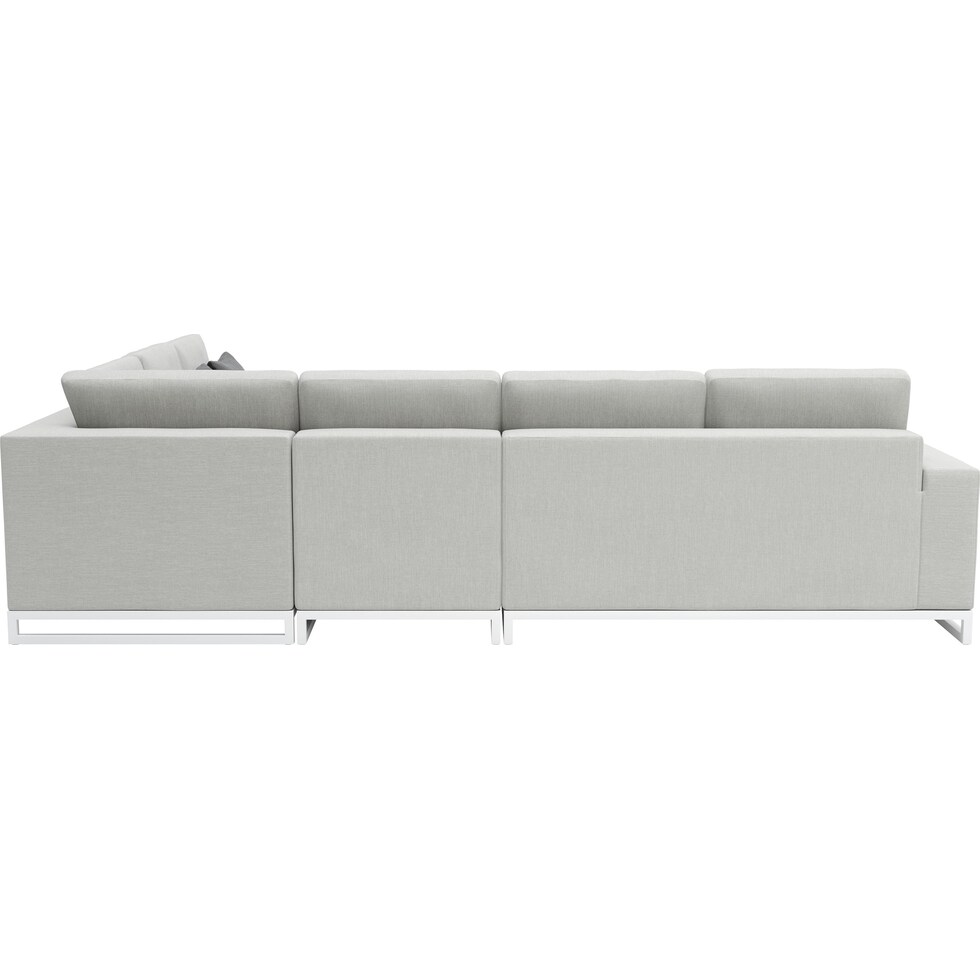 boca grande gray outdoor sectional set   