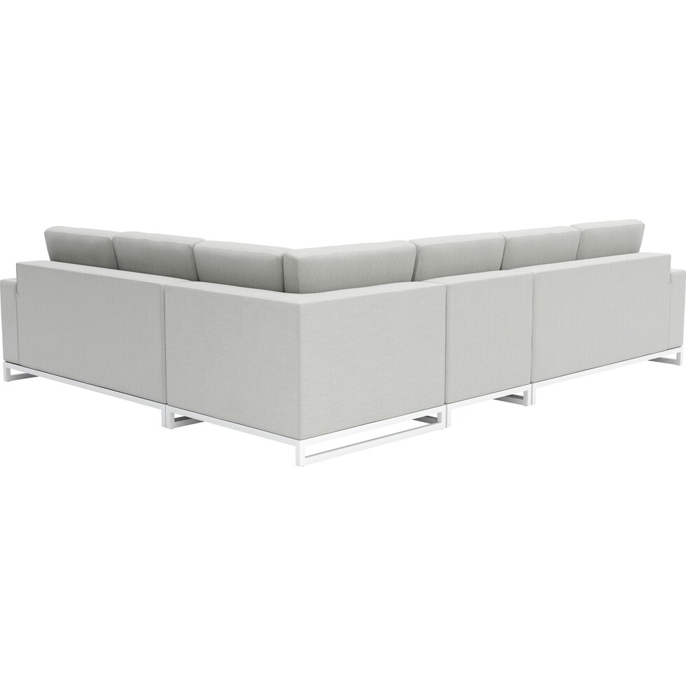 boca grande gray outdoor sectional set   