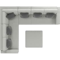 boca grande gray outdoor sectional set   