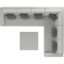 boca grande gray outdoor sectional set   