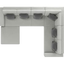 boca grande gray outdoor sectional set   