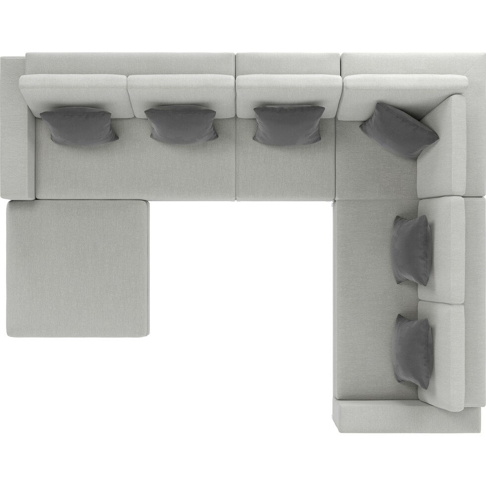 boca grande gray outdoor sectional set   