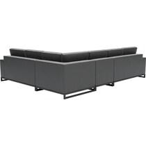 boca grande gray outdoor sectional set   