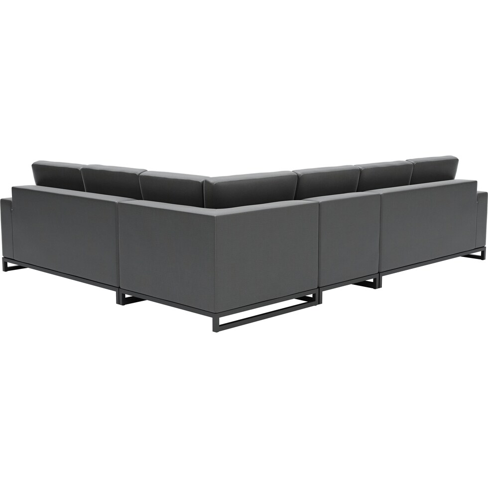 boca grande gray outdoor sectional set   