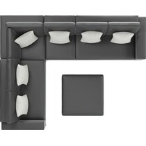 boca grande gray outdoor sectional set   