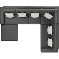 boca grande gray outdoor sectional set   