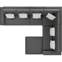 boca grande gray outdoor sectional set   