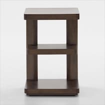 boca tables dark brown chairside table   